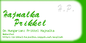 hajnalka prikkel business card